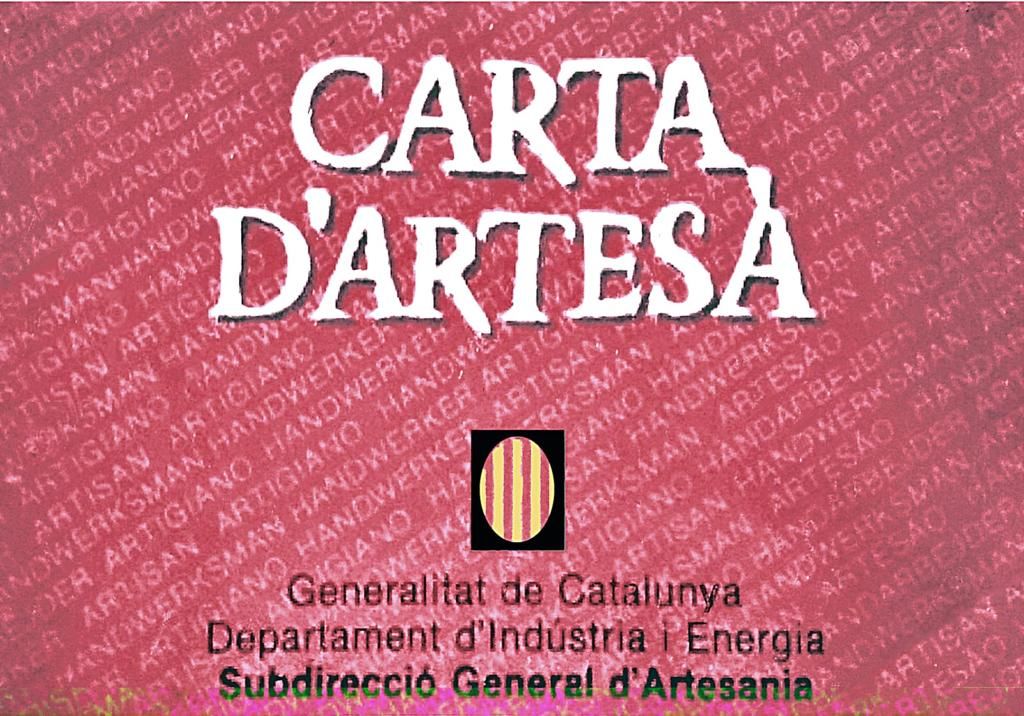Carta d'Artesà de la Generalitat de Catalunya
